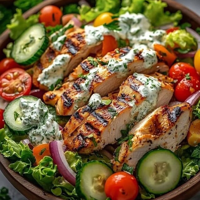 Grilled Chicken Salad.