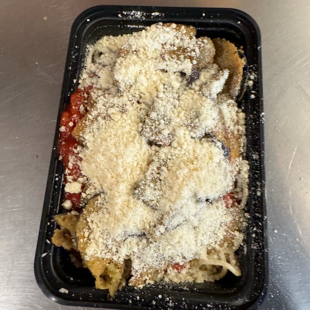Eggplant Parmesan Pasta.