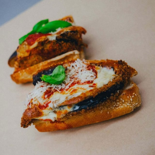Eggplant Parmesan Sub.