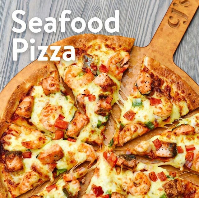 Seafood Pizza.
